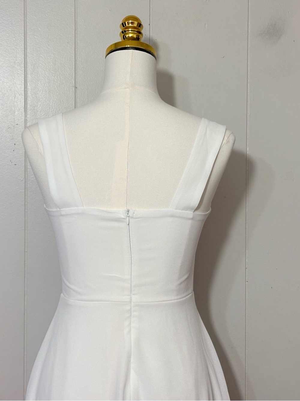 Commense Semi Sheer Cami Long Midi Dress White Size XS NWT - Picture 5 of 10